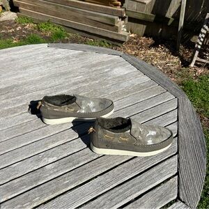 Sperry Women's Moc-Sider Moccasin in olive size‎ 7.5